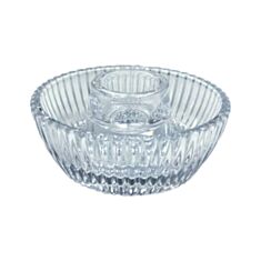 Підсвічник скляний Olens 8030-371 Свінг 4*8,5 см - фото