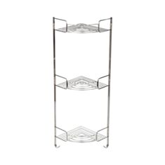 Полка для ванны угловая Vanstore 08750 SS 3-ярусная - фото