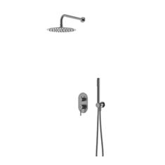 Душова система KFA Armatura Silvia Pvd Brushed Gun Metal 2039-501-41 - фото
