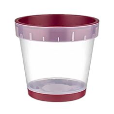 Горщик для квітів Dunya Plastic 2,4 л бузковий - фото