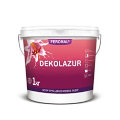 Лазур інтер'єрна Feromal Dekolazur Silver декоративна 1 л - фото