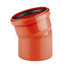 Коліно каналізаційне Rozma зовнішнє 45° 110 мм - фото