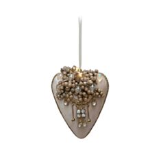 Іграшка на ялинку Флоріаль Шеббі Сердечко 5402 10 см - фото