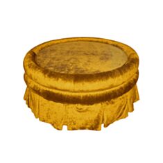 Пуф Хілтон жовтий - фото