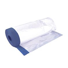 Плівка захисна Ostero з охоронною стрічкою блакитна 140 см 20 м - фото