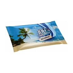 Вологі серветки 100% Чистоти Морська свіжість 15 шт - фото