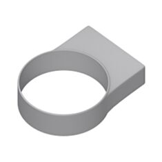 Кріплення труби Hunter GS412 Шторм 160 мм сіре - фото