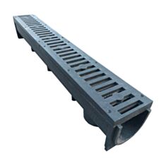 Водовідвід Воюс А15 з решіткою 140*145*1000 мм чорний - фото