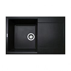 Кухонная мойка Adamant Horizon 78*49,5 см черная-03 - фото