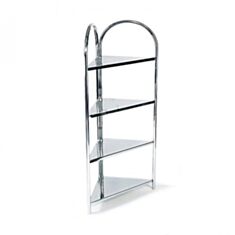 Етажерка для ванни AWD 2040021 кутова 4 ярусна - фото