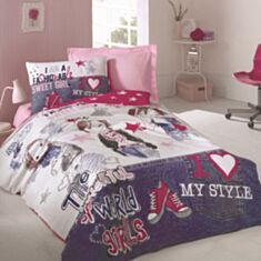 Комплект постільної білизни Cotton Box Girls&Boys Line Ranforce FashionGIRLS Fusia 1,6 - фото