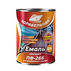Емаль алкідна Корабельна ПФ-266 жовто-коричнева 2,8 кг - фото