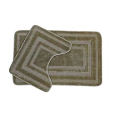 Набор ковриков для ванной и туалета Dariana Econom Рамка 9640 бежевый - фото