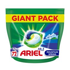Капсулы для стирки Ariel Чистота и свежесть Горный источник 72*19,7 г - фото