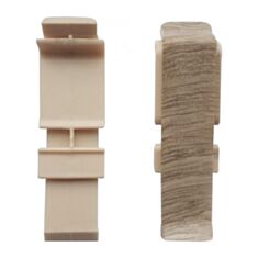 З’єднання для плінтуса Salag NG62 NG6FB3 B3 дуб пустелі 2 шт - фото