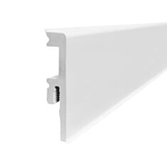 Плінтус Korner Venezia-75 001 білий 75*15*2500 мм - фото