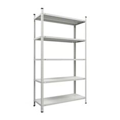 Стелаж Меткас Атлант 5 полиць 2000*1000*400 мм сірий - фото