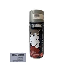 Грунтовка аерозольна Budfix протикорозійна сіра 0,4 л - фото