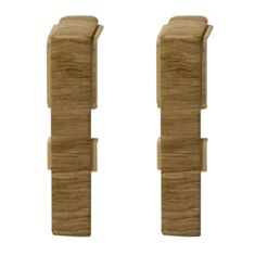 З’єднання для плінтуса Salag NG80 NG8F56 56 дуб винний 2 шт - фото