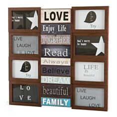 Фотоколлаж 8 фото 135I/wood 49х48см - фото