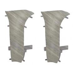 Кут внутрішній для плінтуса ТІС ПЛГВК-0087 з коекструзією дуб арктика 2 шт - фото