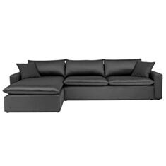 Диван угловой Вашингтон черный - фото