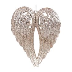 Игрушка на елку Крылья Ангела BonaDi 788-578 15 см шампань - фото