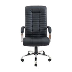 Кресло для руководителей Richman Атлант хром черное - фото