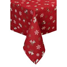 Скатерть Прованс Колокольчики на красном 136*220 см - фото