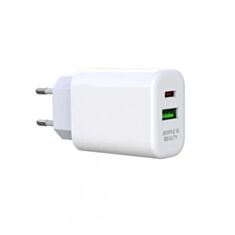 Зарядное устройство сетевое  XO L85A PD20W/QC3.0 18W Lightning - фото