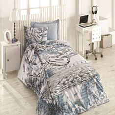 Комплект постільної білизни Cotton Box Girls&Boys Line Ranforce Plane Mavi 1,6 - фото