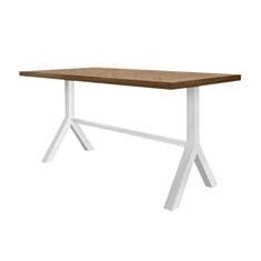 Стіл обідній Метал-Дизайн Лекс 120*75 см дуб античний/білий - фото