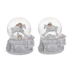 Декоративный водяной шар Сладкий сон BonaDi 913-329 13,3 см с музыкой 2 дизайна - фото