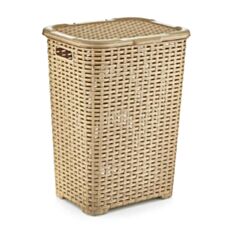 Корзина для белья Dunya Plastik Ротанг 05004-3DN 60 л - фото