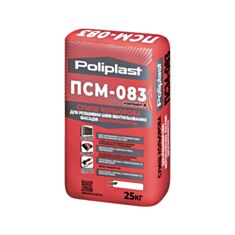Гідроізоляційна суміш Поліпласт ПСМ-083 двохкомпонентна 25 кг графіт - фото