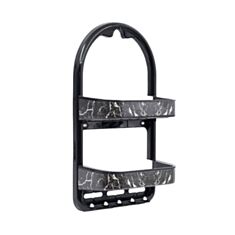 Полка для душа маленькая Ozer Plastic OZER-B-016 чорная - фото