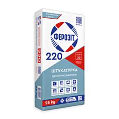 Штукатурка стартовая Ферозит 220 цементно-известковая 25 кг - фото