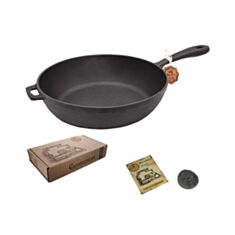 Сковородка чугунная S&T Т203 26*6 см - фото