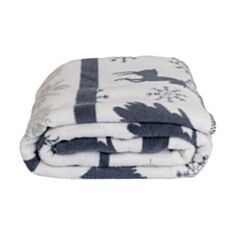 Покрывало Lanavitta Рождественский 21441237 150*200 см серое - фото