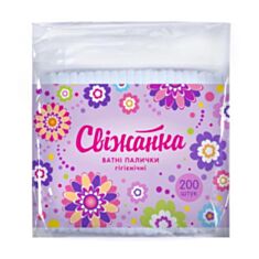 Ватні палички Свіжанка 200 шт - фото