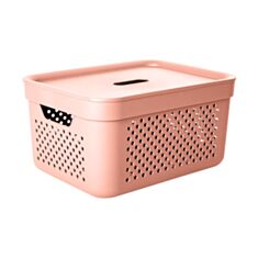 Корзина для белья Алеана Simple 171036 15 л карамель - фото