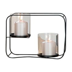 Подсвечник Gilde 51683 Прямоугольник 13*34,4*26 см черный - фото