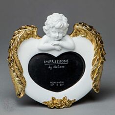 Фоторамка Ангелик з золотими крилами 017CM (фото 9х6см) - фото