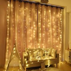 Гирлянда Водопад BPNY 01078 116033 320 LED 3*3 м теплый белый - фото