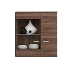 Шафа навісна з вітриною Навара ZN126.03 горіх - фото