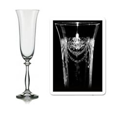 Бокалы для шампанского Bohemia Angela 40600-285101 190мл - фото