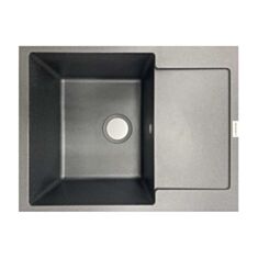 Кухонная мойка Adamant Minimal 14 62*50 см черный металлик - фото