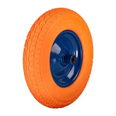 Колесо поліуританове Bluetools 220-6002 4*8 без вісі 20 мм синій диск - фото