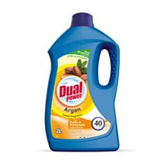 Засіб для прання рідкий концентрований Dual Power Арган 2 л - фото