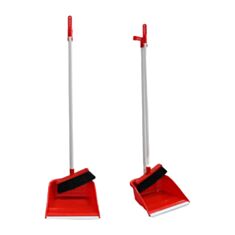 Набор метла и совок Vezzer VZ-007r красный - фото